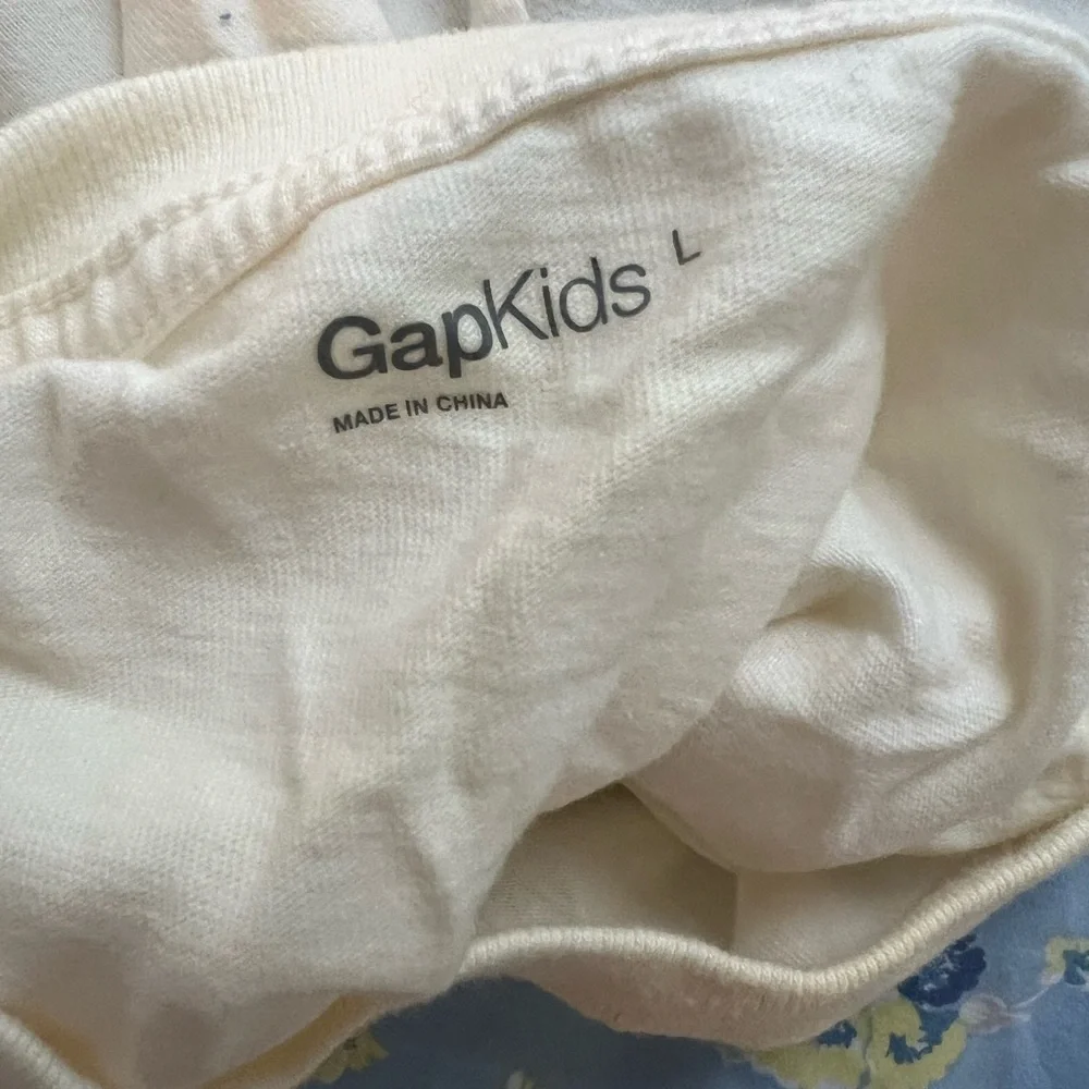 Gap Boys Cotton California Kids Long Sleeve Shirt - White and Black